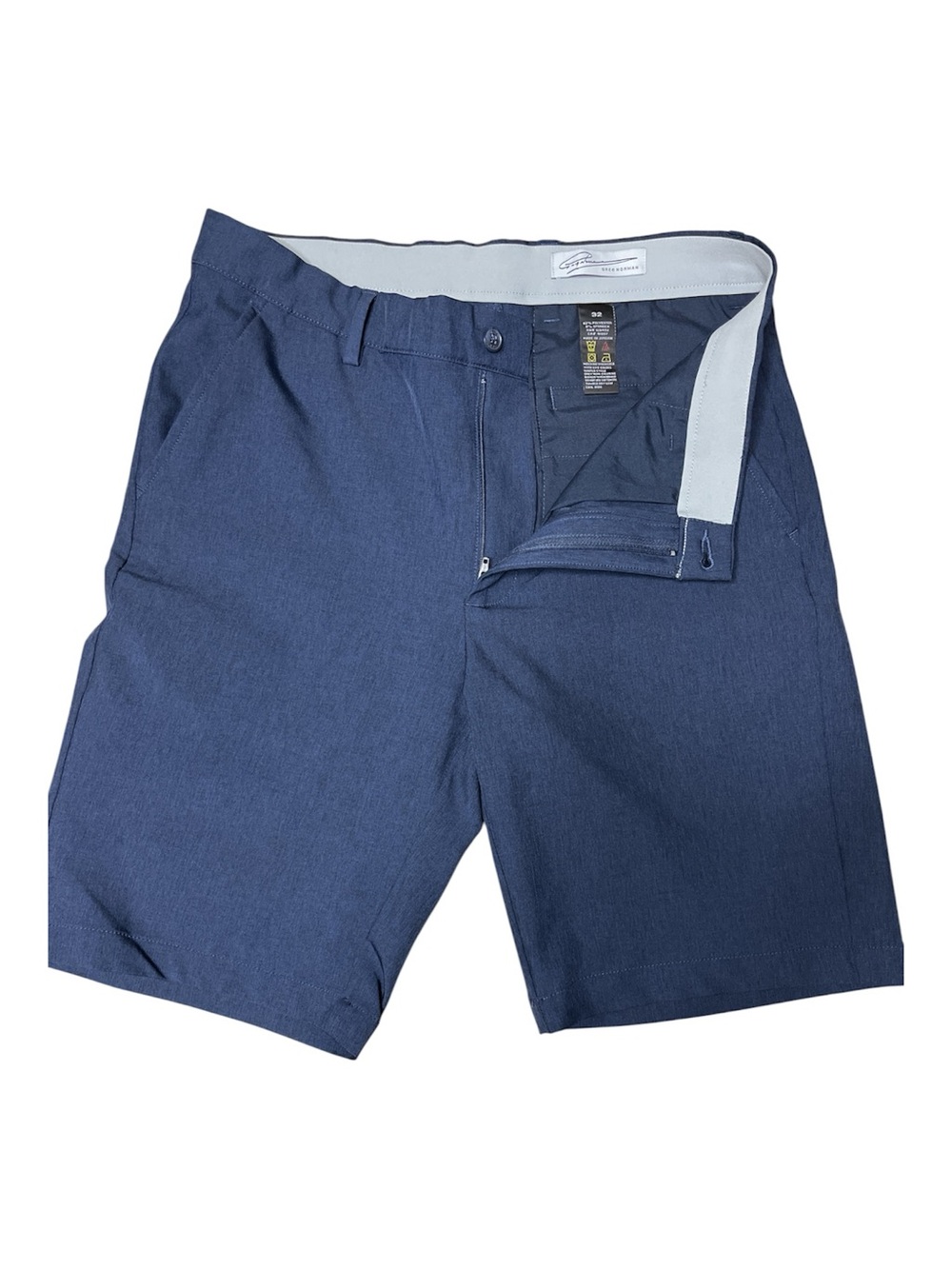 Greg Norman Men’s Golf Shorts - Navy Blue - Size 32 - Stretch Fabric